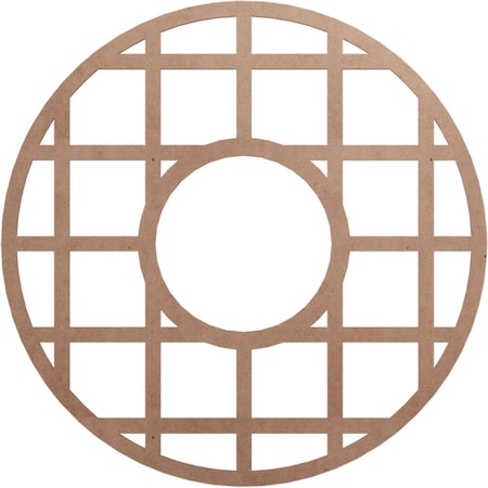 Ekena Millwork O'Neal Wood Fretwork Pierced Ceiling Medallion, Wood (Paint Grade), 32"OD x 11 5/8"ID x 3/8"T CMWP32X32X0375ONMF